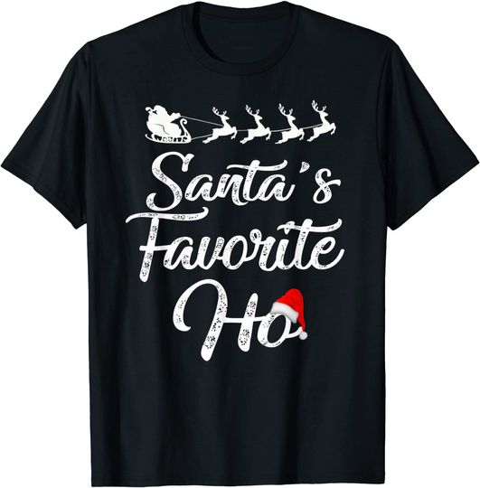 Santa's Favorite Ho Funny Christmas Santa Claus Men Women T-Shirt