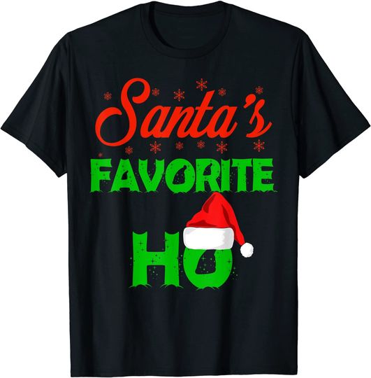 Santa's Favorite Ho Funny Christmas Gift T-Shirt