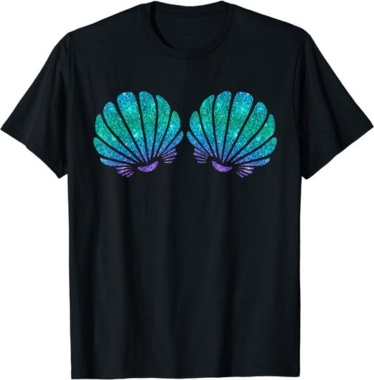 Mermaid Sea Shell Bra T-Shirt