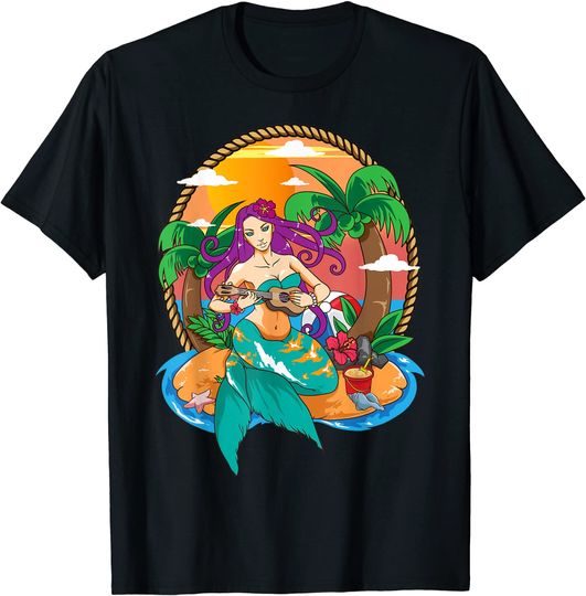 Mermaid On A Beach T-Shirt