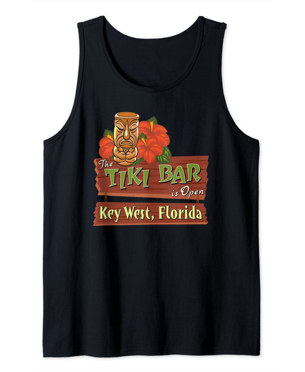 Key West Florida Tiki Bar Tank Top