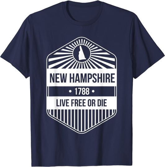 New Hampshire State Motto - Live Free Or Die T-Shirt