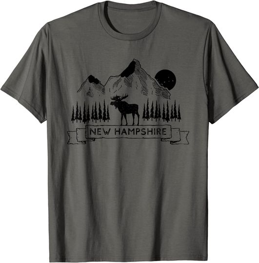 New Hampshire Mountain Moose T-Shirt
