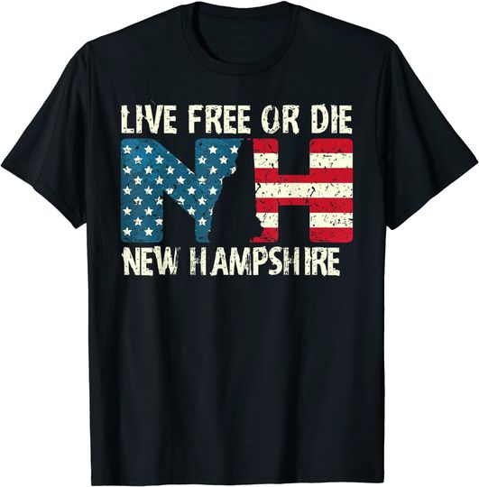 New Hampshire Patriotic Live Free Or Die T-Shirt