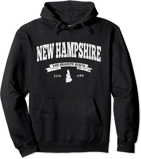 Retro Vintage New Hampshire Hoodie