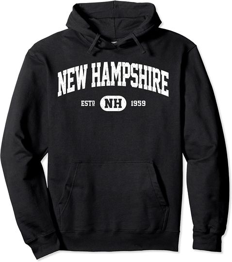 New Hampshire Sweatshirt Retro Vintage New Hampshire Hoodie