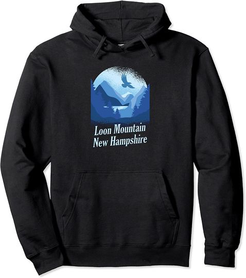 Loon Mountain New Hampshire Pullover Hoodie