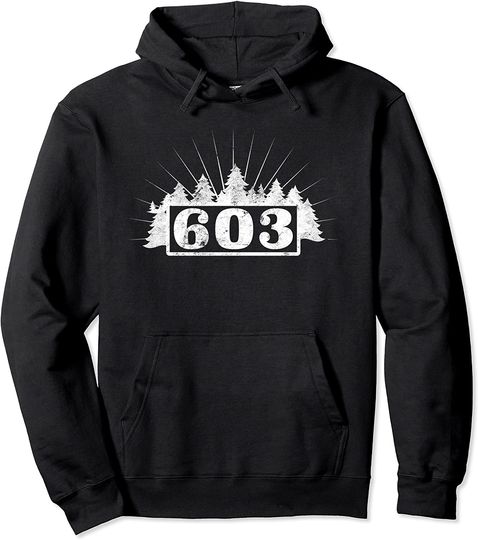 603 In The Trees: New Hampshire Area Code Hoodie
