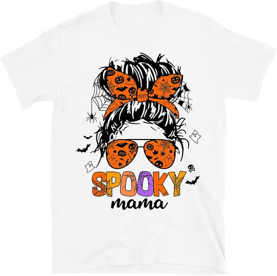 Spooky Mama Halloween Shirt, Halloween Shirt for Mom, Funny Halloween T-Shirt