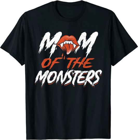 Mom Of The Monsters For Halloween Party T-Shirt