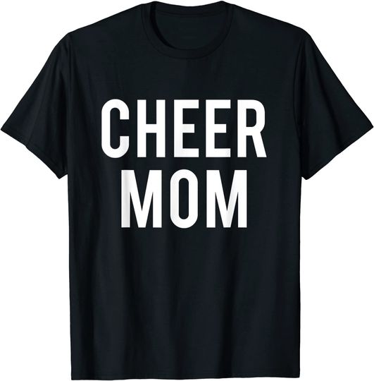 Cheer Mom Cute Slogan Printed T-Shirt