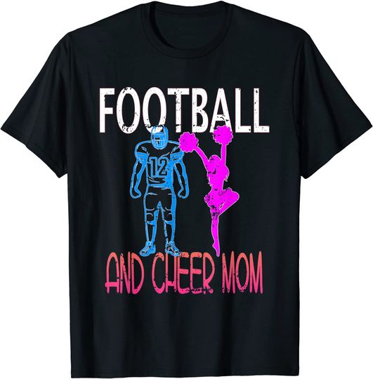 American Football and Cheer Mom T-Shirt