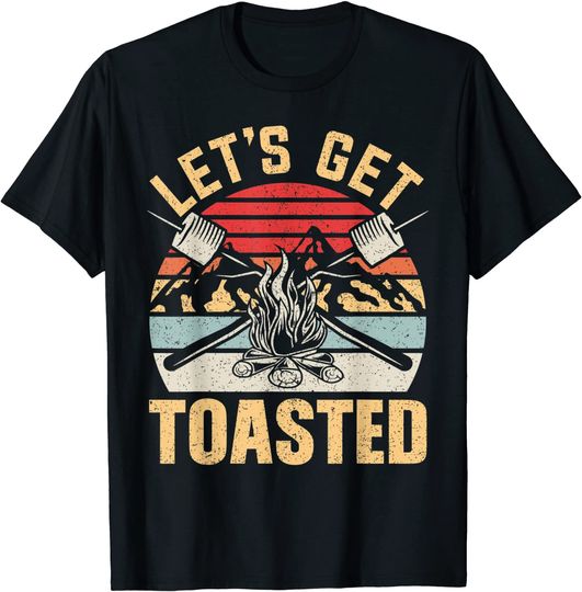 Retro Lets Get Toasted Vintage Camp T-Shirt