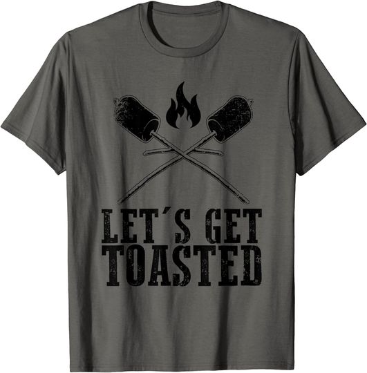 Let's Get Toasted Camping Camp Smores T-Shirt