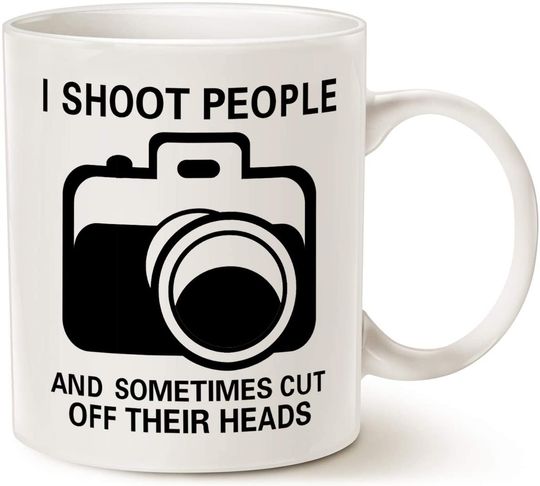 I Shoot People and Sometimes Cut Off Their Heads Mug