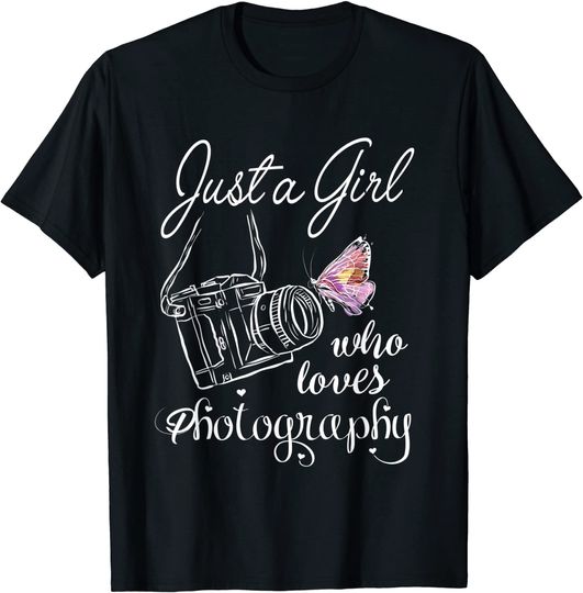 Just A Girl Who Loves Photography Photographer T-Shirt