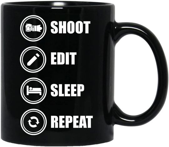 Shoot Edit Sleep Repeat Mug