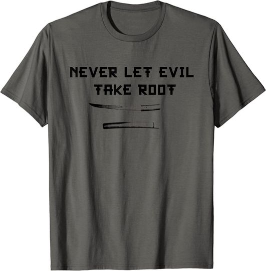 Otoya Yamaguchi Samurai Sword - Never Let Evil Take Root T-Shirt