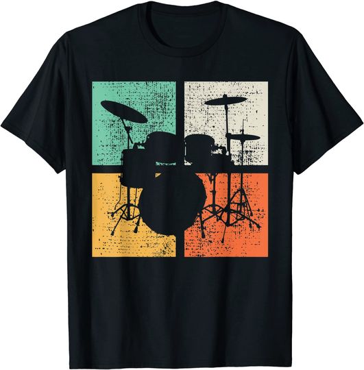 Drummer Drumset Vintage T-Shirt