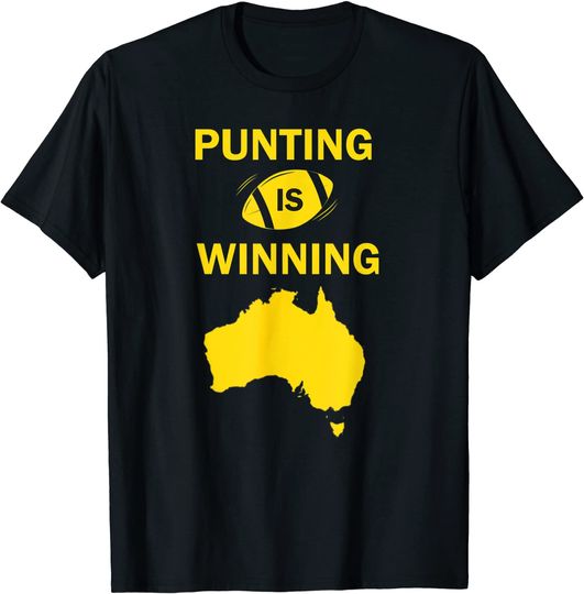 Funny Punting is Winning Meme Retro Vintage Design T-Shirt