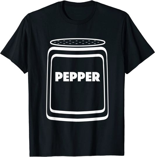 Pepper Shaker Halloween Costume T-Shirt for Couples