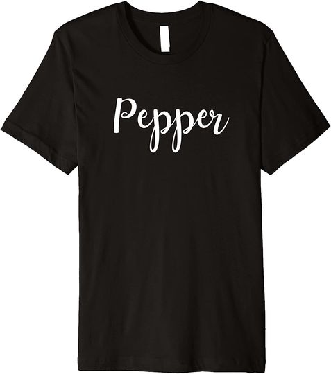 Salt and PEPPER Halloween Costume Couples Matching T-Shirt