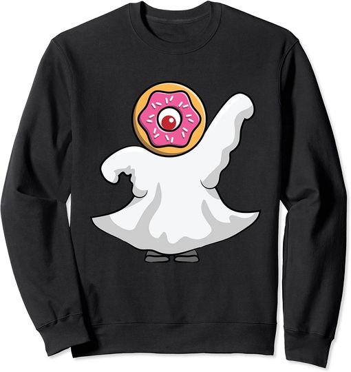 Halloween Donuts Ghost Lazy Sweatshirt