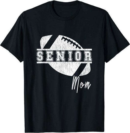 Retro Senior Football Player Design - Matching Family - Mom T-Shirt
