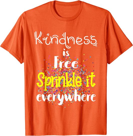Kindness Day Sprinkle Kind Orange Unity Day T-Shirt