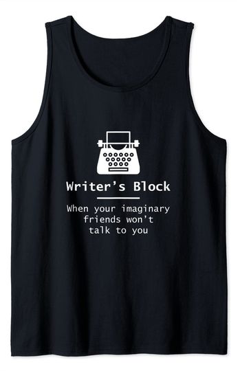 Writer Block Imaginary Friends  Tank Top