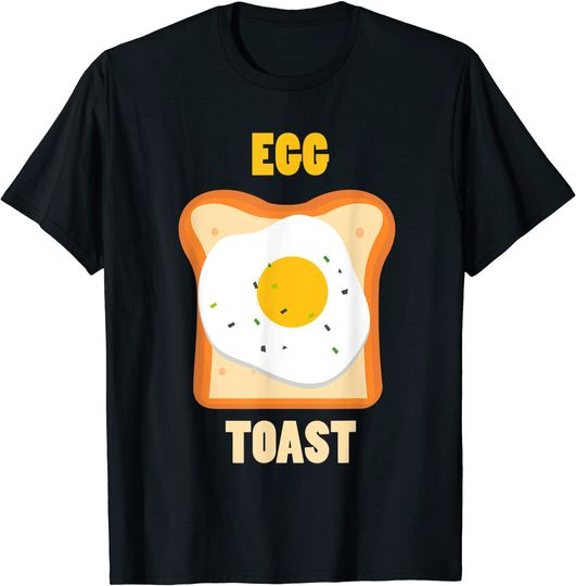 Egg Toast Breakfast Costume Cute Easy Food Halloween Gift T-Shirt