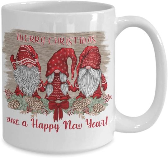 Merry Christmas Gnome Family Mug
