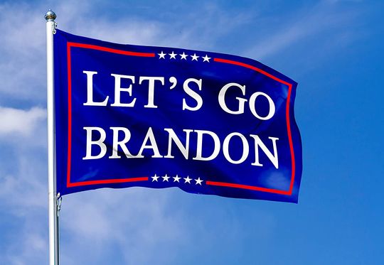 Let's Go Brandon Flag Blue