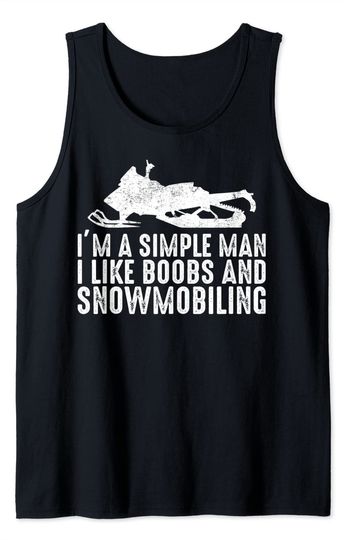 I Like Boobs And Snowmobiling Snowmobile Riding Tank Top
