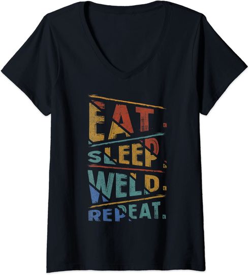 Eat Sleep Weld Repeat Welder T-Shirt