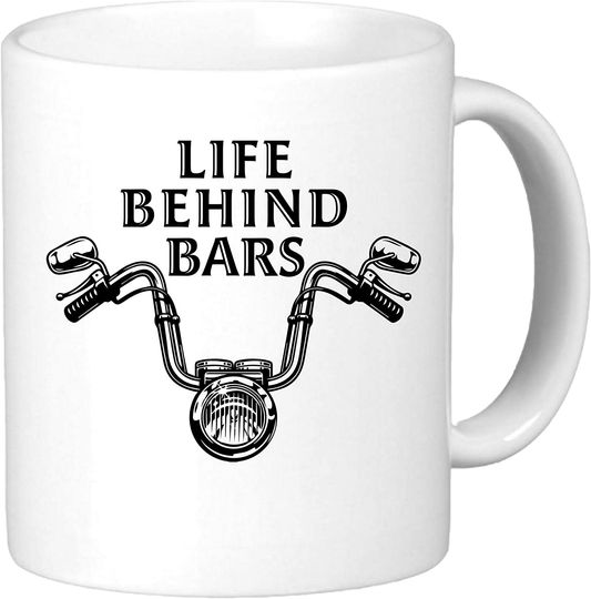 Life Behind Bars Bartender Motorcycle Rider Mug