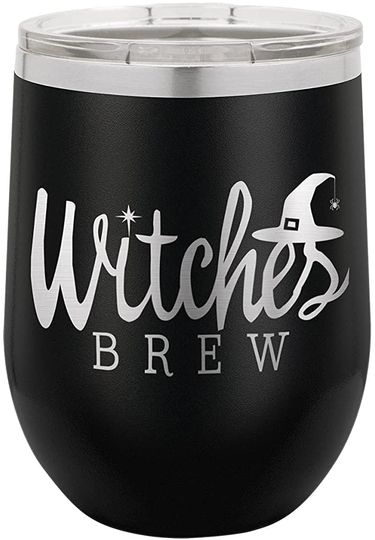 Halloween Wine Tumbler Witches Brew Tumbler