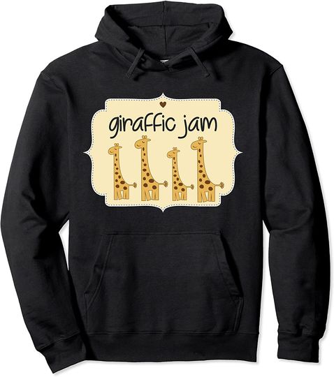 Giraffic Jam Cute Giraffe Hoodie