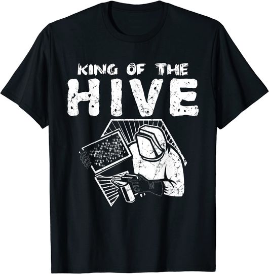 King Of The Hive Beekeeper & Bee Lover Gift T-Shirt