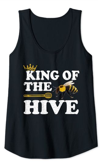 Beekeeper Bee Lover Funny King Of The Hive Tank Top