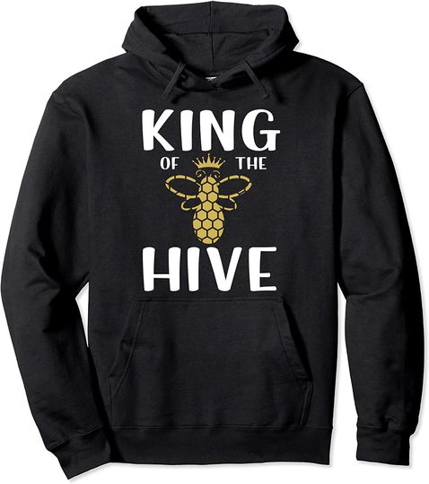 King of the Hive - Honeycomb Beekeeper Bee Pullover Hoodie