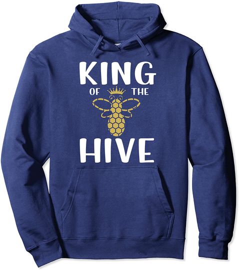 King of the Hive - Honeycomb Beekeeper Bee Pullover Hoodie