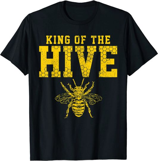 King Of The Hive Shirt - Bee Tshirt Funny Beekeeper Gift T-Shirt