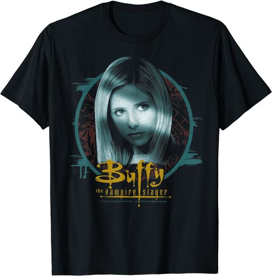 Buffy The Vampire Slayer Buffy Circle Portrait T-Shirt