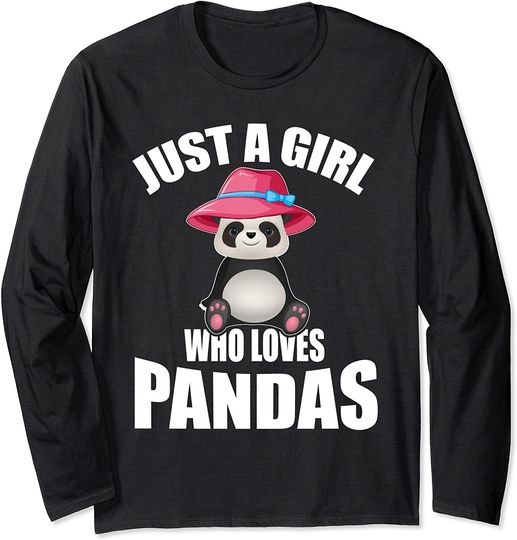 Just A Girl Who Loves Pandas Party Long Sleeve T-Shirt