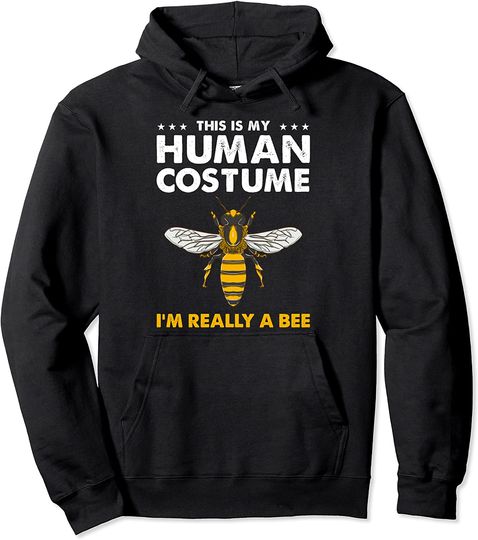 This Is My Human Costume Bee Beekeeper Pullover Hoodie