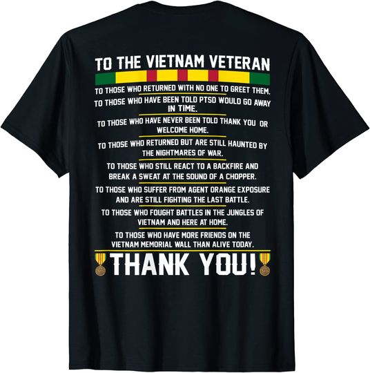 Mens Thank You To The Vietnam Veterans - Gift Tee