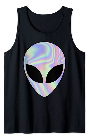 Alien Head Colorful Alien Shirt Rave Believe Ufo Tank Top