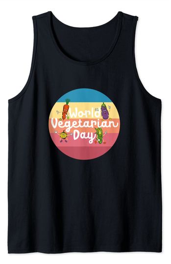 World Vegetable Day Plant Based I Eat Vegans Tank Top