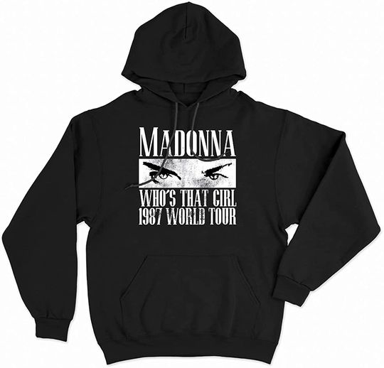 Madonna Merch Madonna Whos That Girl 1987 World Tour Hoodie